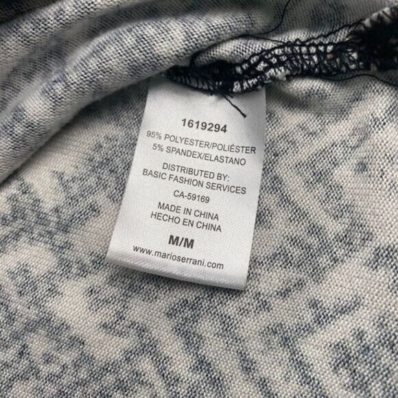 Mario Serrani Italy Top Womens Tan Black Leopard Print Long Sleeve Blouse Size M - Picture 10 of 14